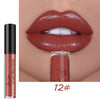 12 colors waterproof long lasting wet lip gloss plumping liquid lipstick