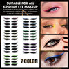 Reusable glitter self-adhesive test eyeliner eyelash stickers