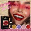 4 color lip gloss glitter set is not sticky cup not easy to fade
